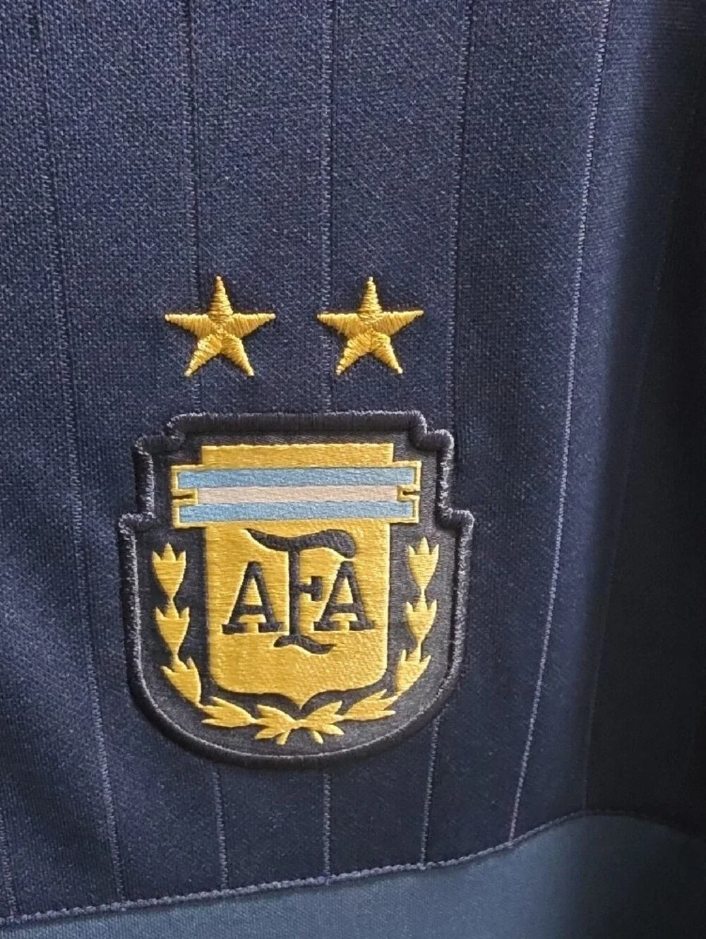 adidas Navy and Light Blue Argentina Training Jersey